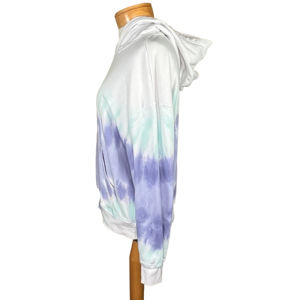 Wildfox Lavender, Mint & White Tie-Dye Boxy Fit Hoodie Oversized Small - Picture 8 of 12